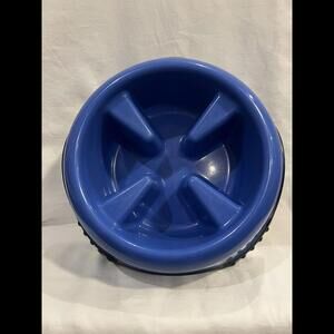 Pet Skid Stop Slow Feed Dog Food Bowl Dish Break Fast Eating Habits Feeder